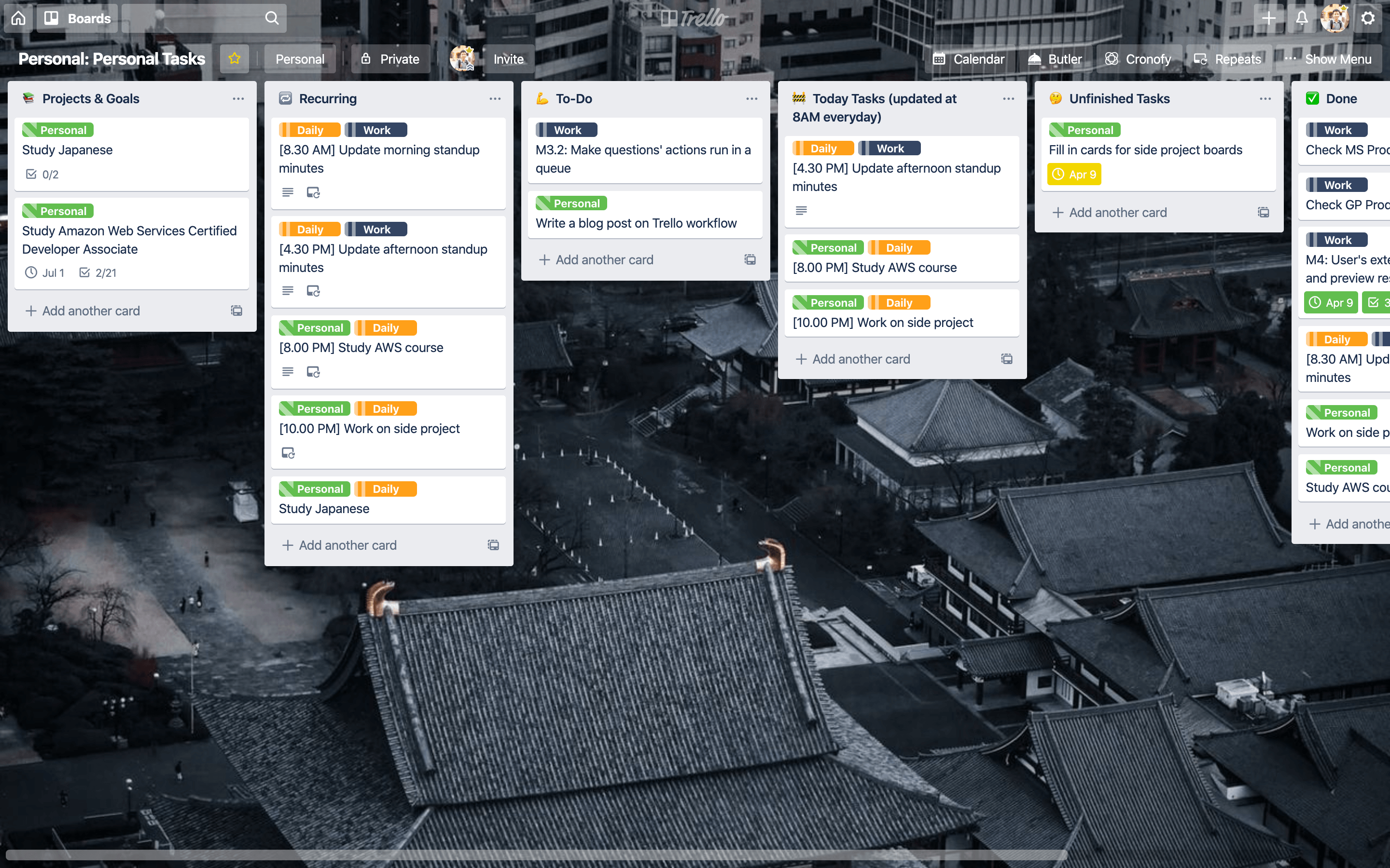 Using Trello as a powerful To-do List with Power-ups and Butler Automation